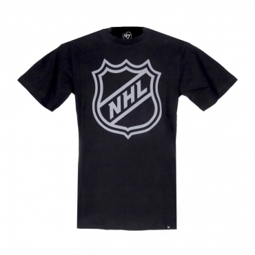 maglietta uomo nhl current shield logo echo tee JET BLACK