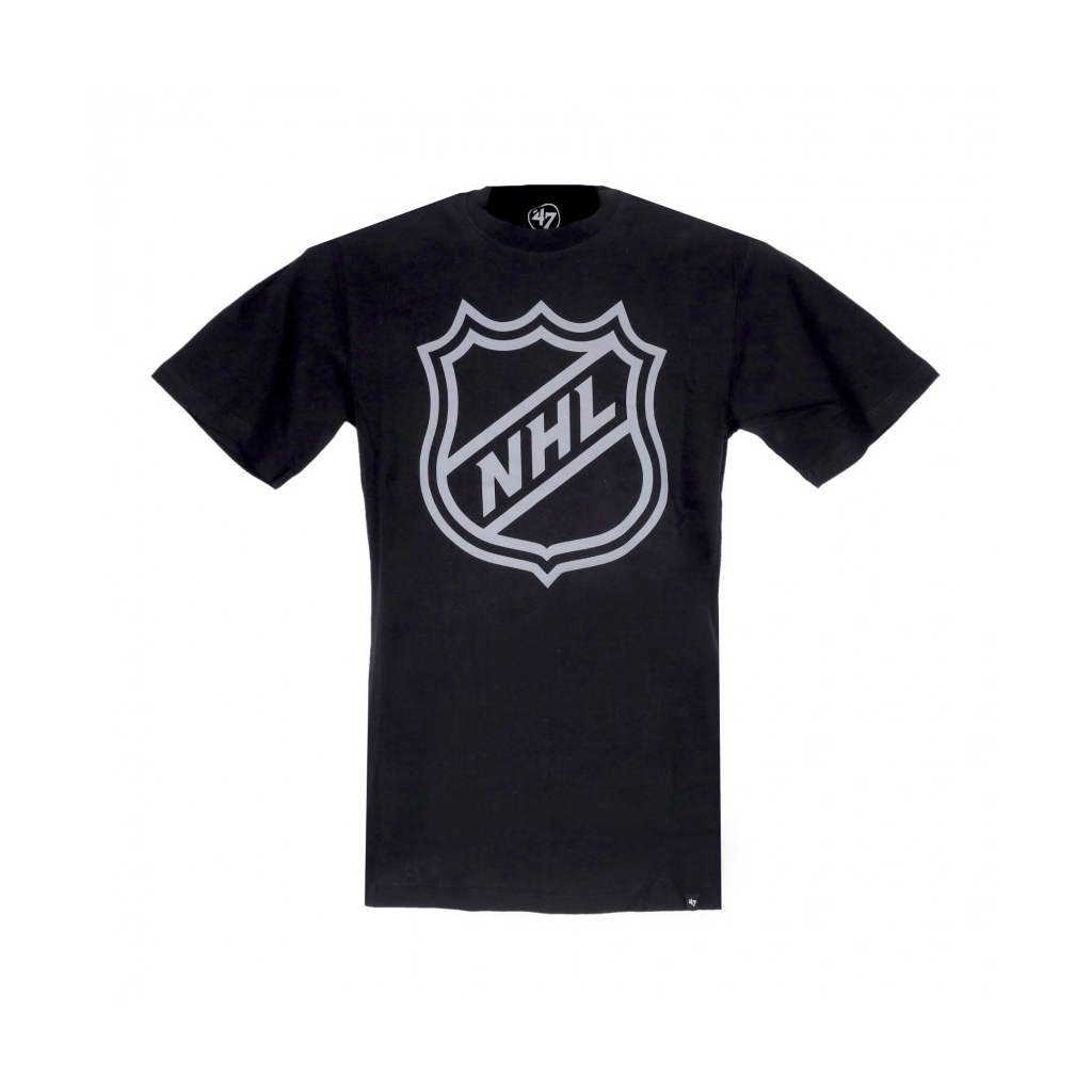 maglietta uomo nhl current shield logo echo tee JET BLACK