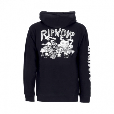 felpa cappuccio uomo dark twisted hoodie BLACK