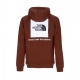 felpa cappuccio uomo raglan red box hd DARK OAK