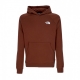 felpa cappuccio uomo raglan red box hd DARK OAK