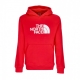 felpa cappuccio uomo drew peak pul hd RED/WHITE