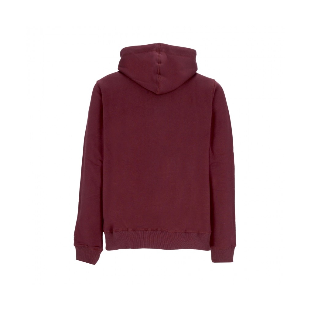 felpa cappuccio uomo mlb burnside base runner hood neyyan DARK MAROON