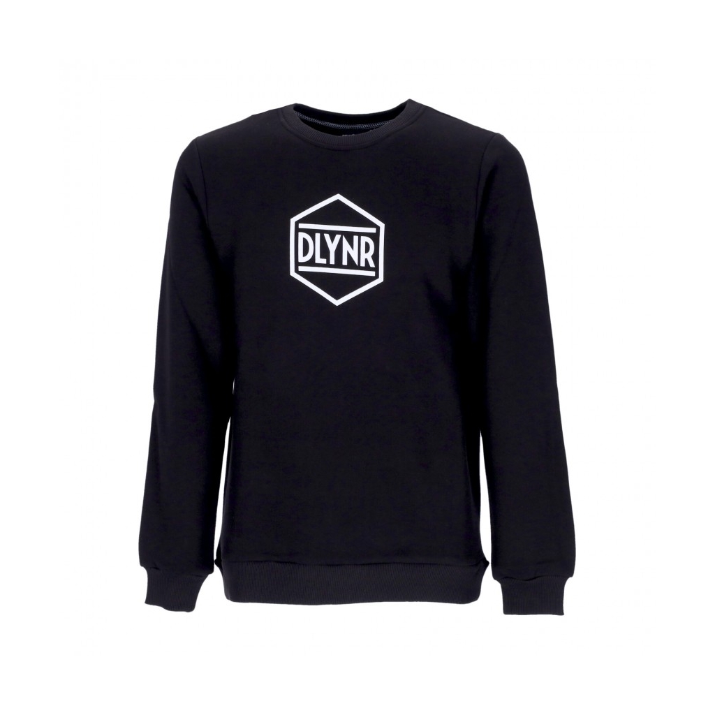 felpa girocollo uomo logo crewneck BLACK