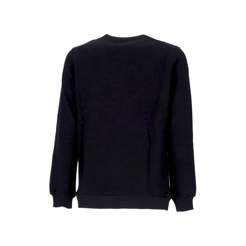 felpa girocollo uomo logo crewneck BLACK