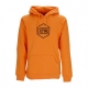 felpa cappuccio uomo logo hoodie ORANGE