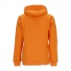 felpa cappuccio uomo logo hoodie ORANGE