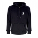 felpa cappuccio zip uomo lopez 50 zip hood BLACK/WHITE