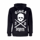 felpa cappuccio zip uomo lopez 50 zip hood BLACK/WHITE