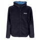 giubbotto pile uomo reversible jacket SEA OF BELIZE/BLACK