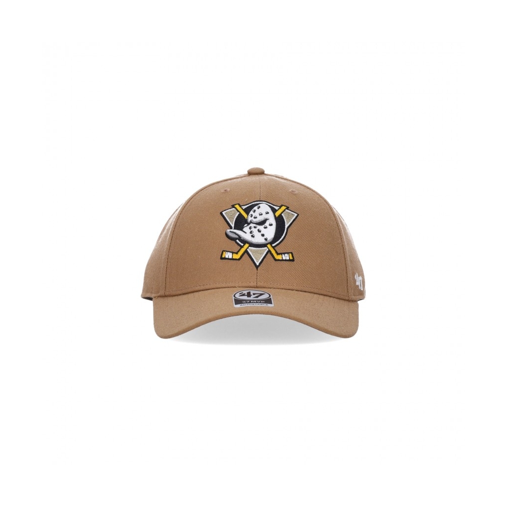 cappellino visiera curva uomo nhl mvp snapback anaduc CAMEL