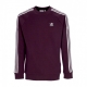 felpa girocollo uomo 3-stripes crewneck SHADOW MAROON