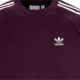 felpa girocollo uomo 3-stripes crewneck SHADOW MAROON