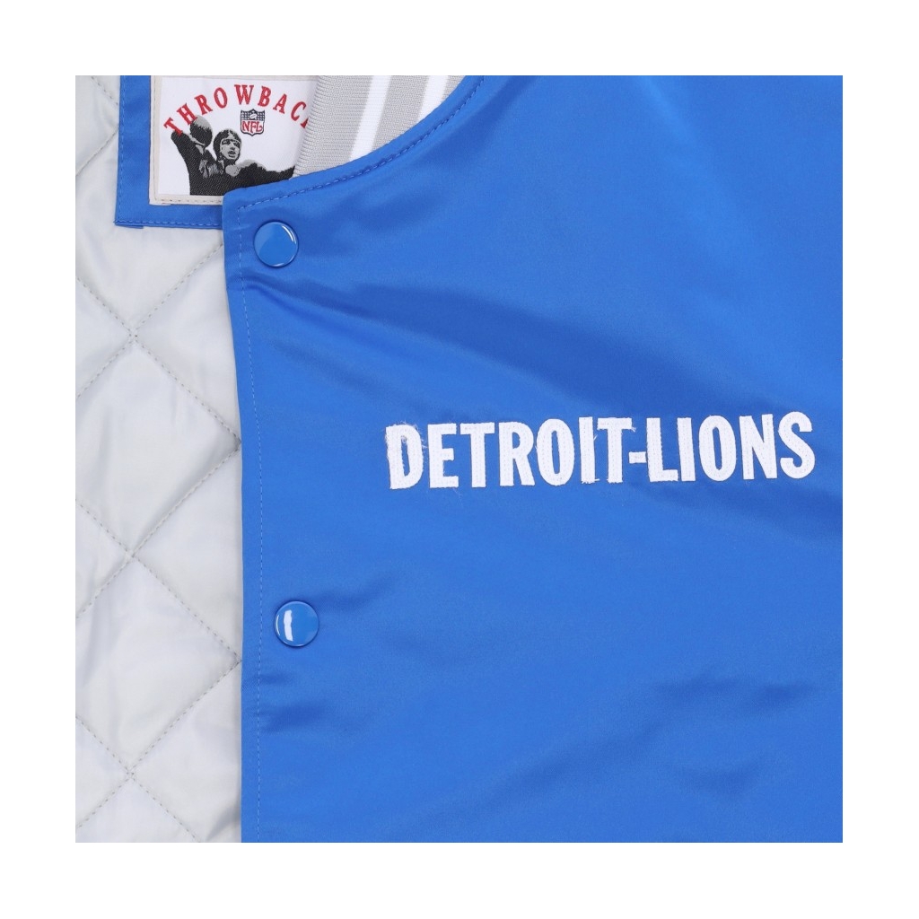 Heavyweight Satin Jacket Detroit Lions by Mitchell & Ness