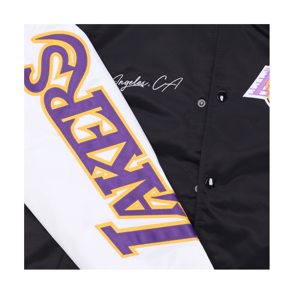 Mitchell & Ness Team Origins Varsity Satin Jacket Los Angeles Lakers