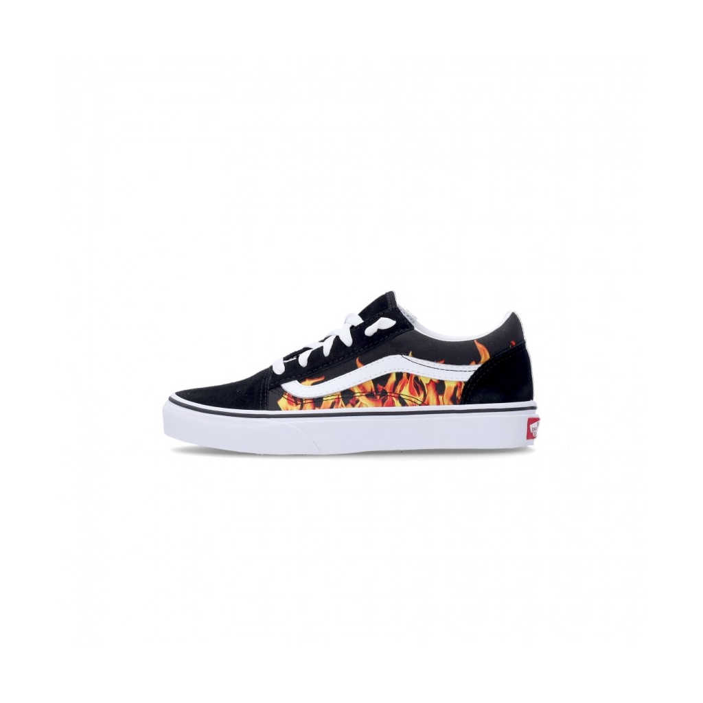 scarpa bassa ragazzo old skool DIGI FLAME BLACK