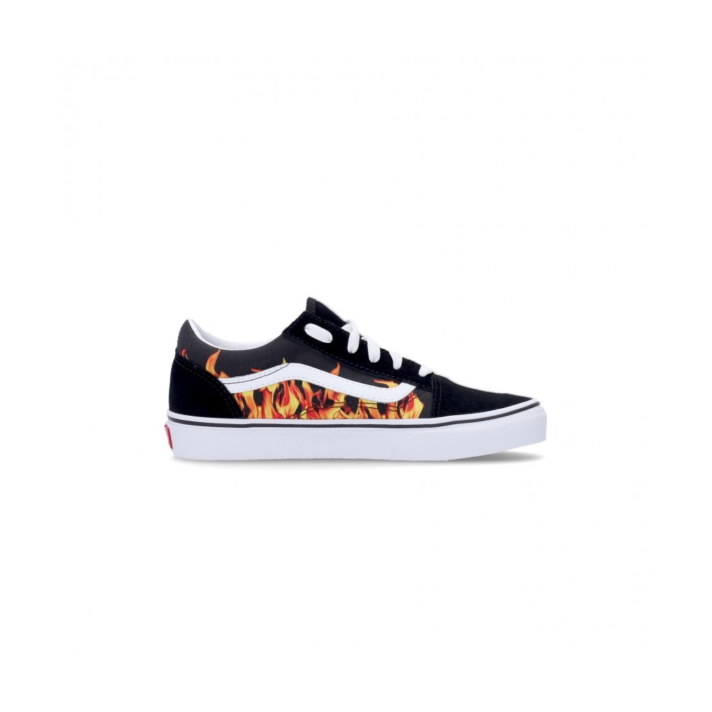 scarpa bassa ragazzo old skool DIGI FLAME BLACK