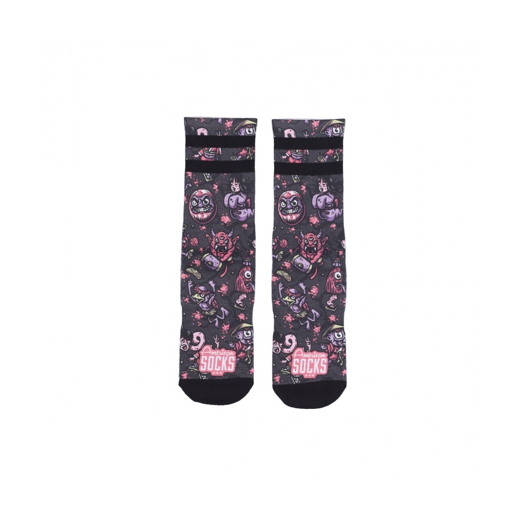 calza media uomo signature yokai BLACK/PURPLE