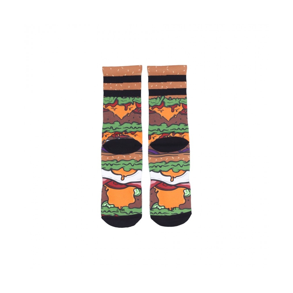 calza media uomo signature burger BROWN/MULTI