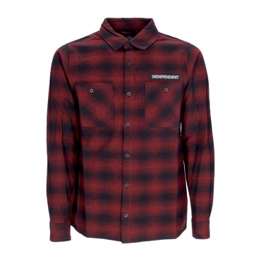 camicia manica lunga uomo tilden flannel l/s shirt MAROON