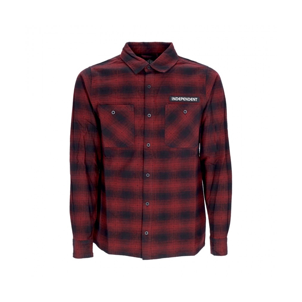 camicia manica lunga uomo tilden flannel l/s shirt MAROON