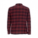 camicia manica lunga uomo tilden flannel l/s shirt MAROON