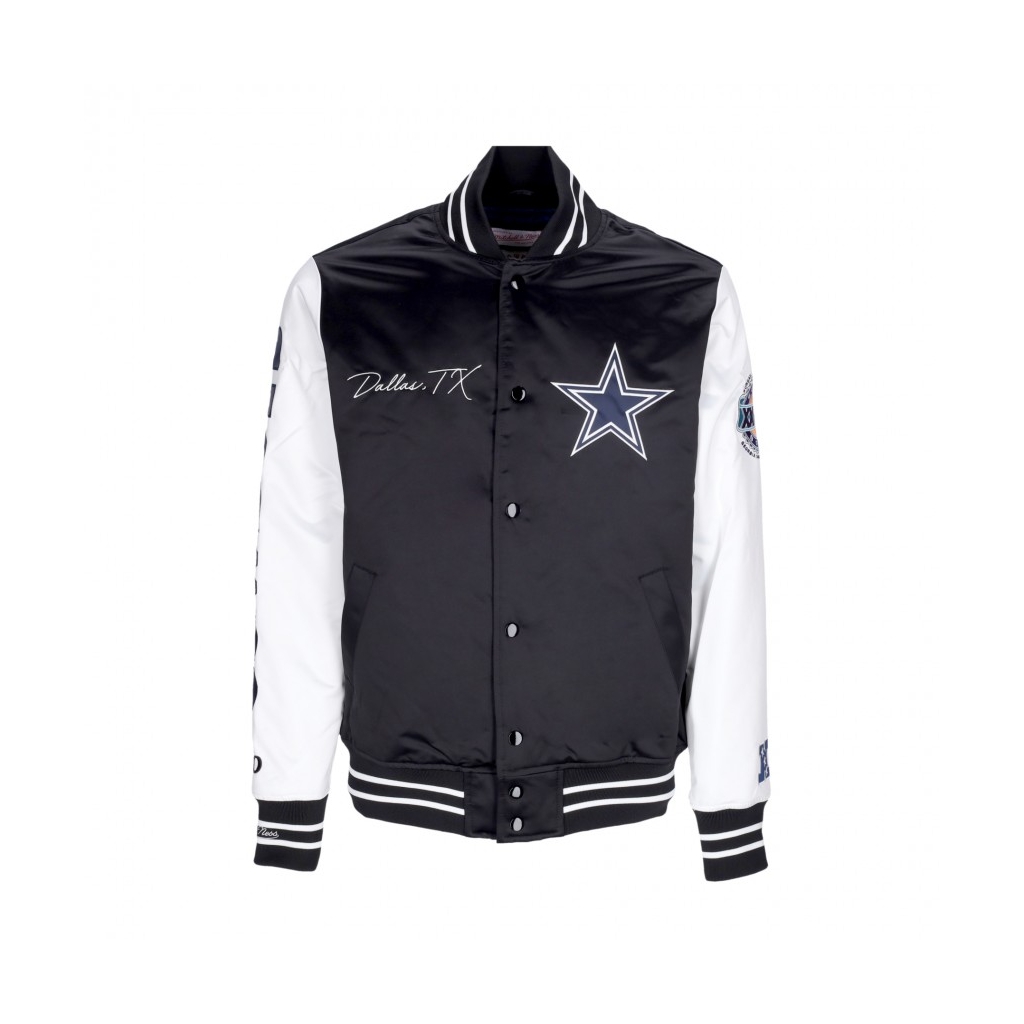 giubbotto bomber uomo nfl team origins varsity satin jacket dalcow