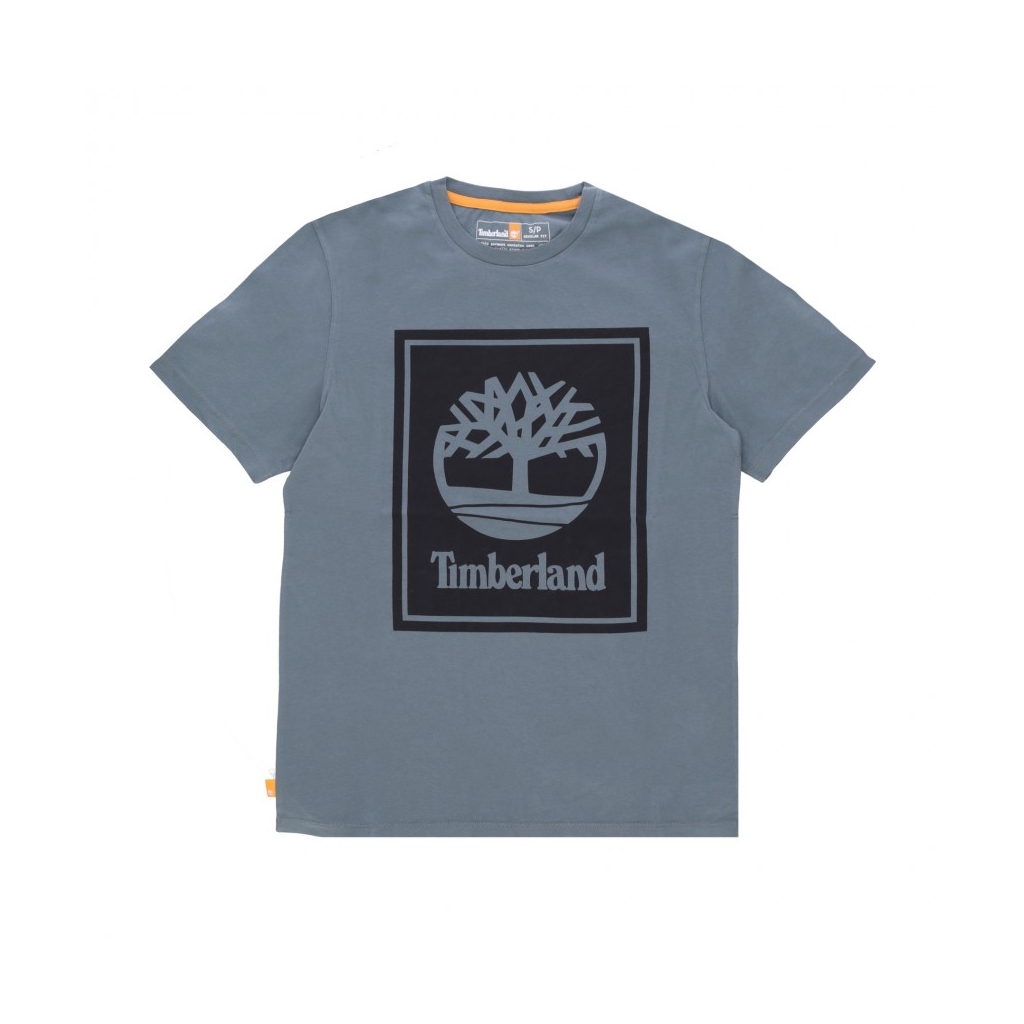 maglietta uomo stack logo tee BALSAM GREEN/BLACK