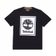 maglietta uomo stack logo tee BLACK/WHITE