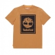 maglietta uomo stack logo tee WHEAT BOOT/BLACK