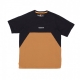 maglietta uomo cut sew tee BLACK/WHEAT BOOT