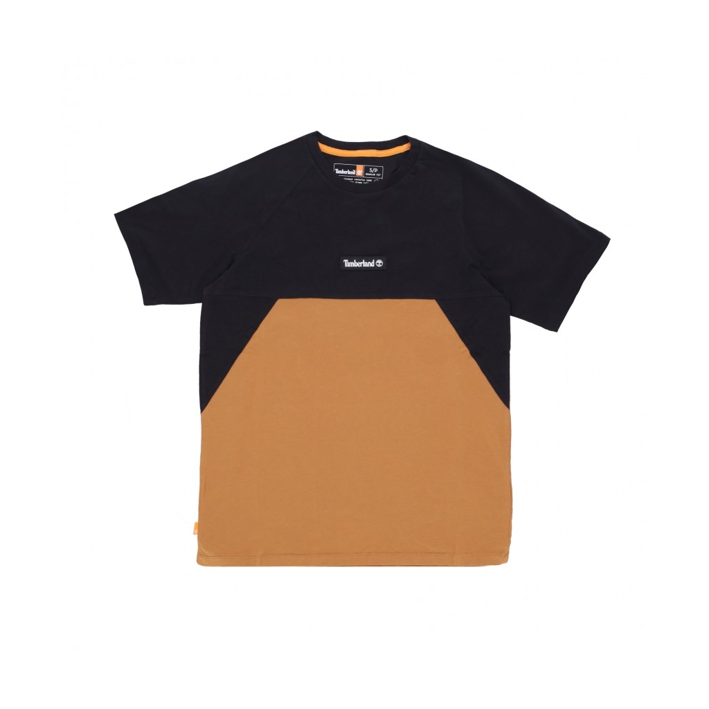 maglietta uomo cut sew tee BLACK/WHEAT BOOT