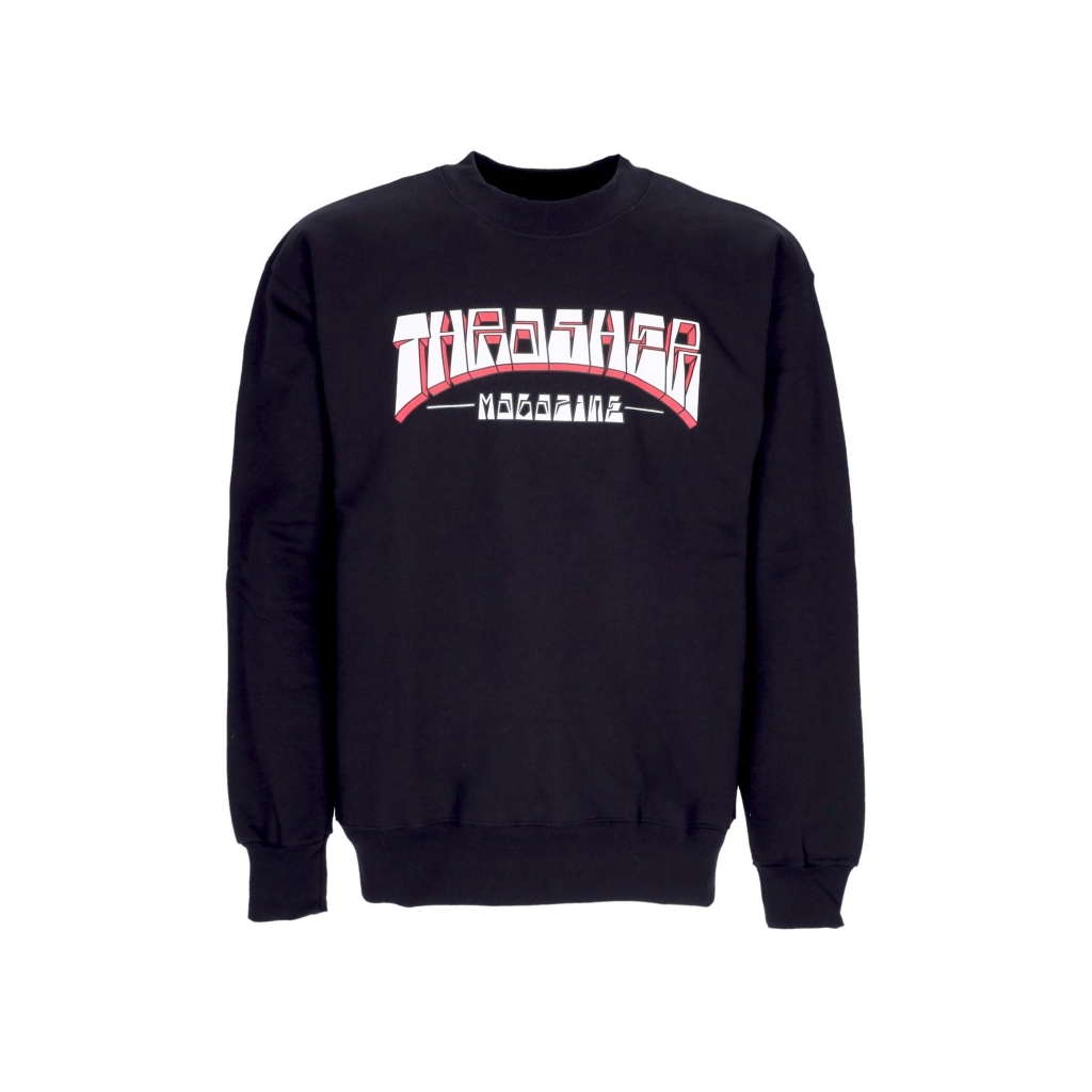 felpa girocollo uomo firme crewneck BLACK/WHITE/RED