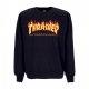 felpa girocollo uomo flame crewneck BLACK/YELLOW