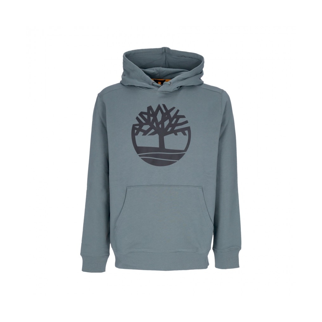 felpa cappuccio uomo core logo po hoodie bb BALSAM GREEN/BLACK