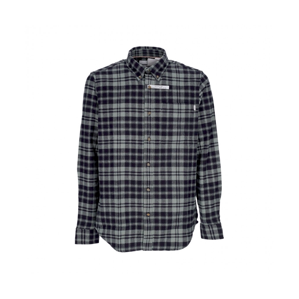 camicia manica lunga uomo heavy flannel l/s check shirt BALSAM GREEN