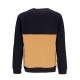 felpa girocollo uomo cut sew crewneck BLACK/WHEAT BOOT