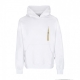 felpa cappuccio uomo butterfly hoodie WHITE