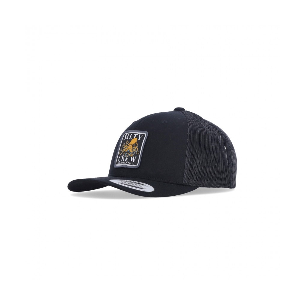 cappellino visiera curva uomo ink slinger retro trucker BLACK