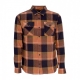 camicia manica lunga uomo dawn patrol flannel BLACK