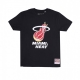 maglietta uomo nba team logo tee hardwood classics  miahea BLACK