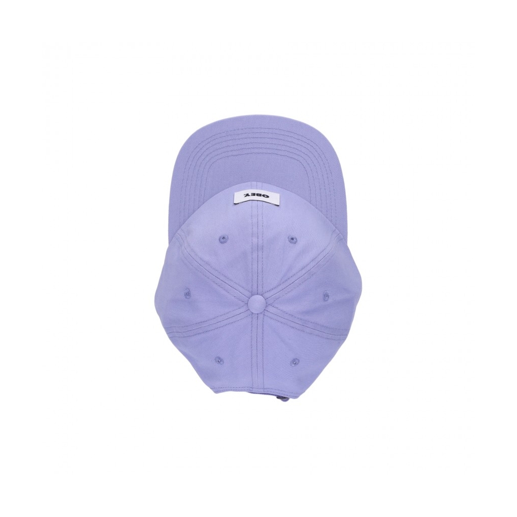 cappellino visiera curva uomo bold label organic 6 panel DIGITAL VIOLET