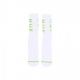 calza media uomo essential og logo sock WHITE/LIME