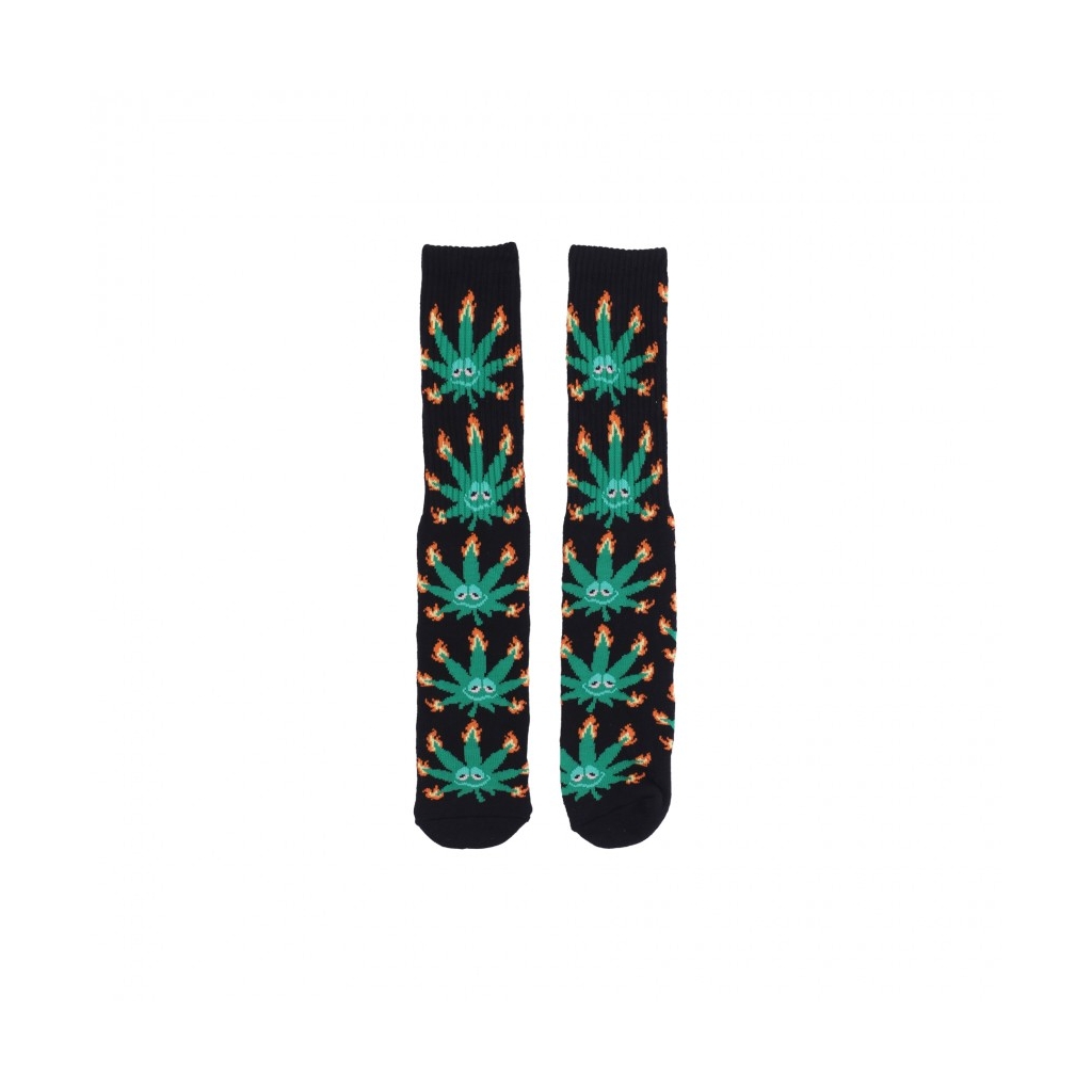 calza media uomo green buddy flame sock BLACK