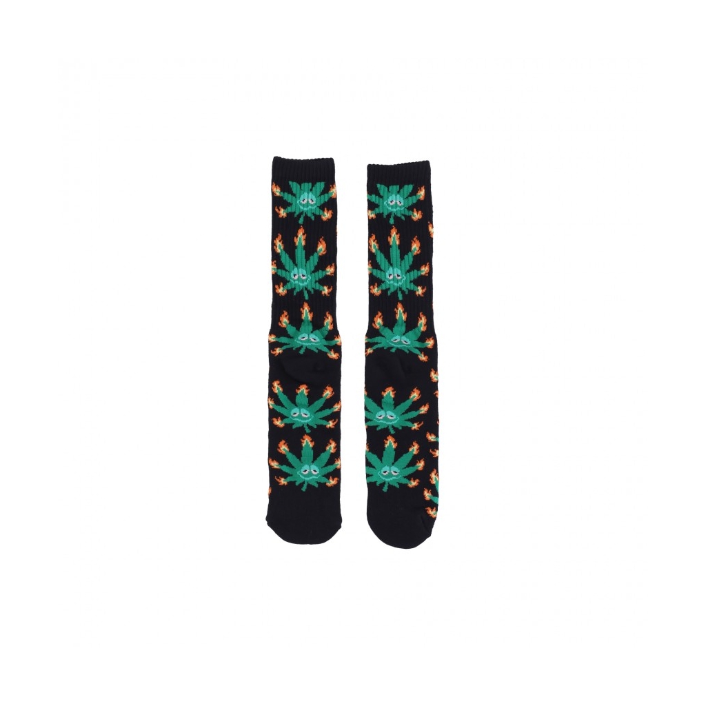 calza media uomo green buddy flame sock BLACK