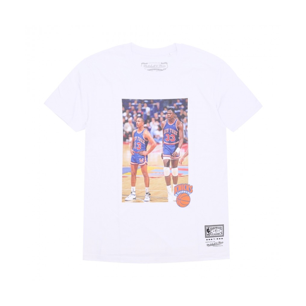 maglietta uomo nba player photo tee hardwood classics neykni WHITE