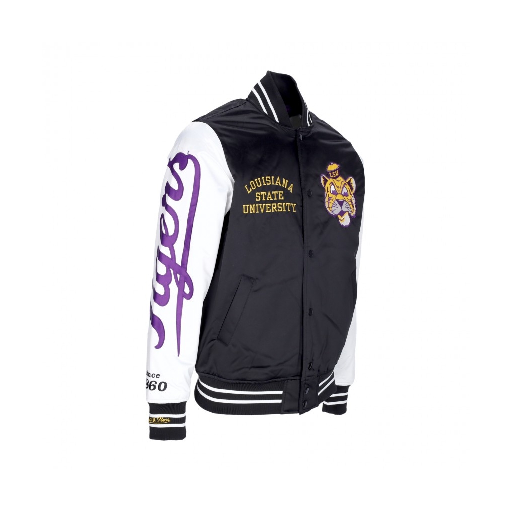 giubbotto bomber uomo ncaa team origins varsity satin jacket loutig ...