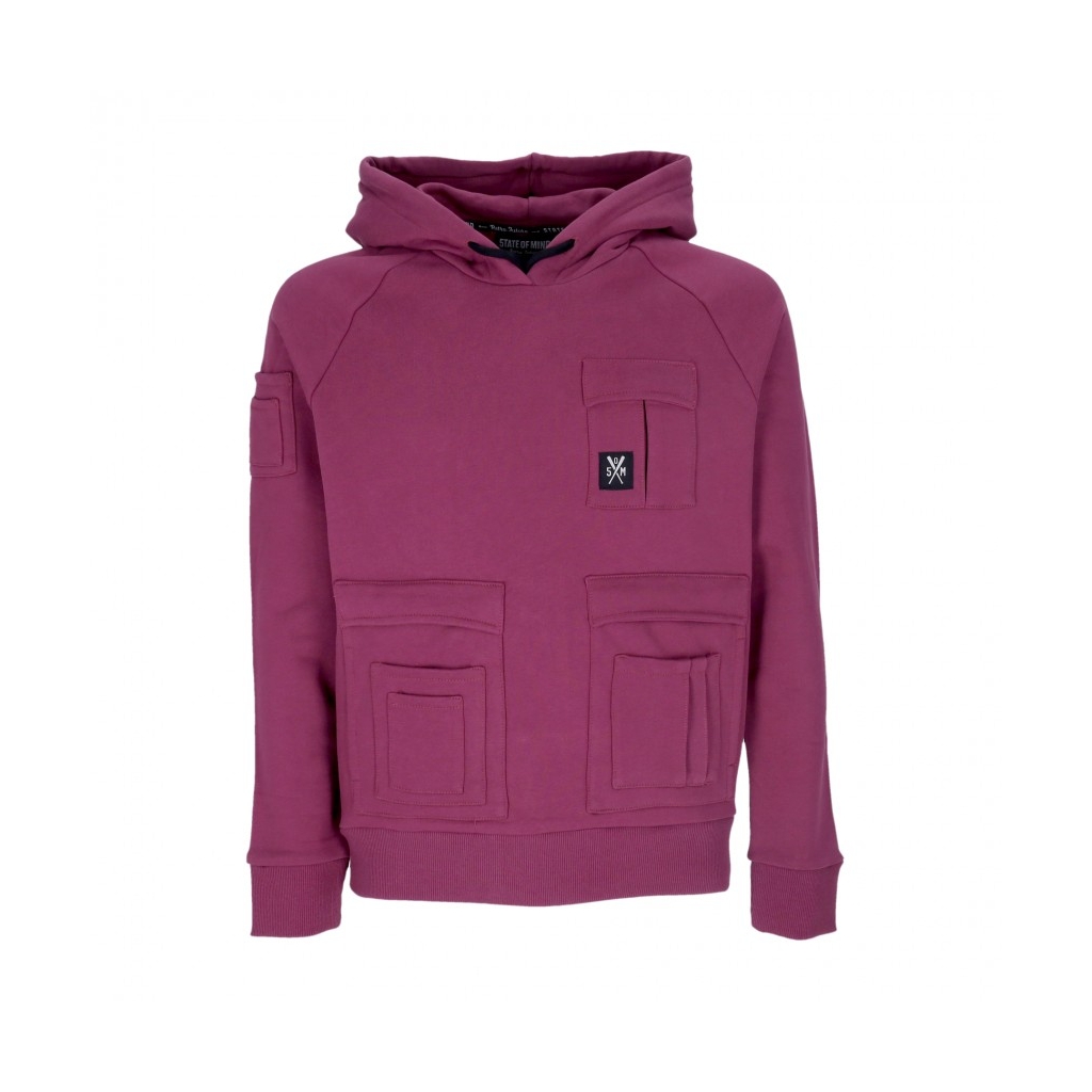 felpa cappuccio uomo retrofuture combat hoodie PURPLE