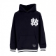 felpa cappuccio uomo monogram hoodie BLACK