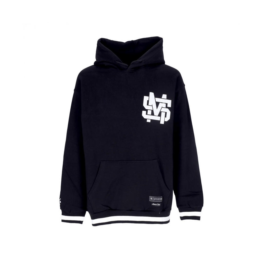 felpa cappuccio uomo monogram hoodie BLACK